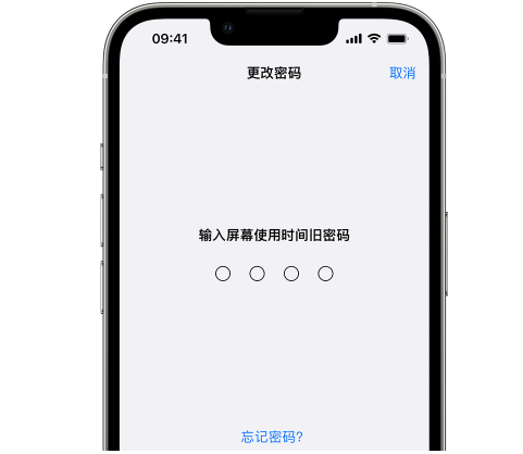 永修iPhone屏幕维修分享iPhone屏幕使用时间密码忘记了怎么办 