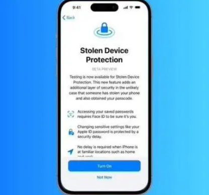 永修苹果授权维修店分享被盗设备保护功能开启方法 