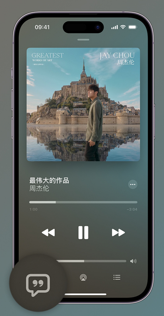 永修iphone维修分享如何在iPhone上使用Apple Music全新唱歌功能 