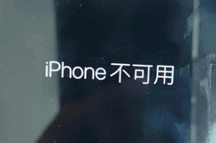 永修苹果服务网点分享锁屏界面显示“iPhone 不可用”如何解决 